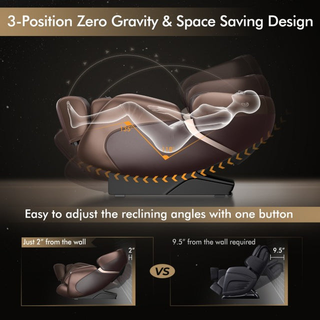 Relaxe Zero-Gravity Shiatsu Massage Chair With Heating (SL-Track) (EU)